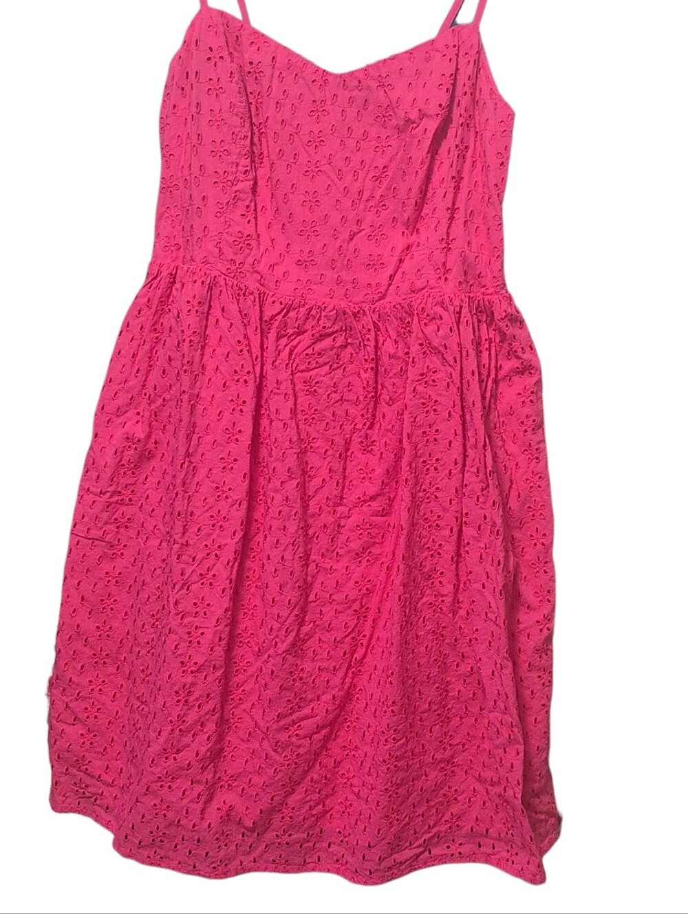 100% cotton Pink Eyelit Dress
